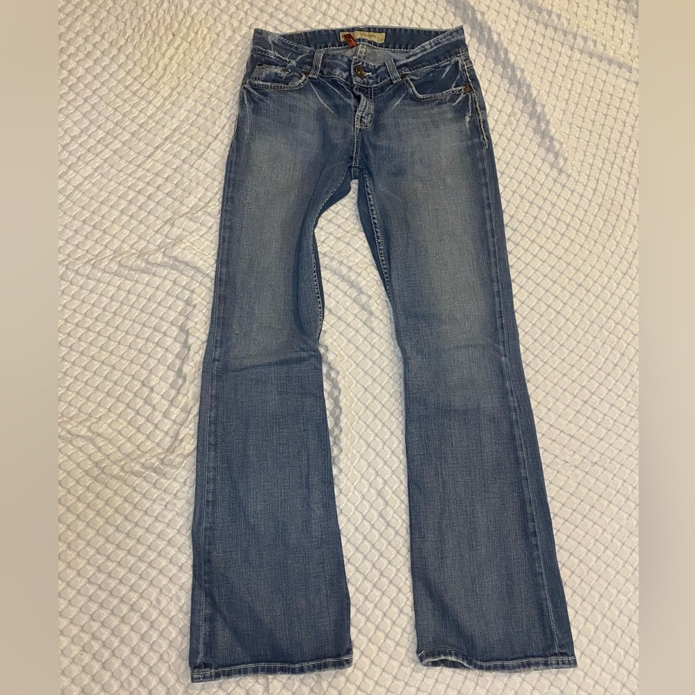 BKE Buckle Culture Bootcut Low Rise Jeans Women's 29x33.5 Blue Denim Stretch